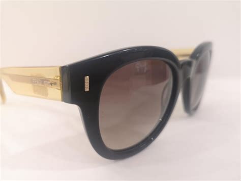 fendi sunglasses black and yellow